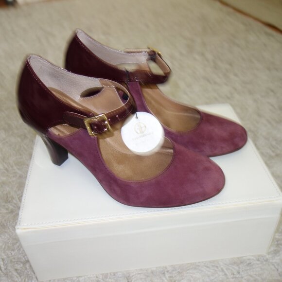 GIANI BERNINI Velmah Memory Foam Mary Jane Pumps - Size 6M - Wine - Picture 5 of 14